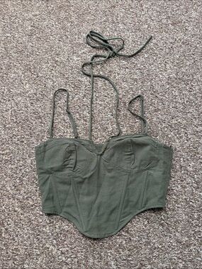 Edit by Nine Green Corset-Style Bustier Top